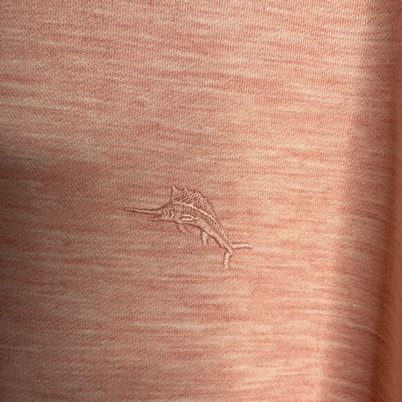 TOMMY BAHAMA Shirt Mens Coasta Vera Half-Zip Long Sleeve Ember Red Pink 3XL - Picture 9 of 12